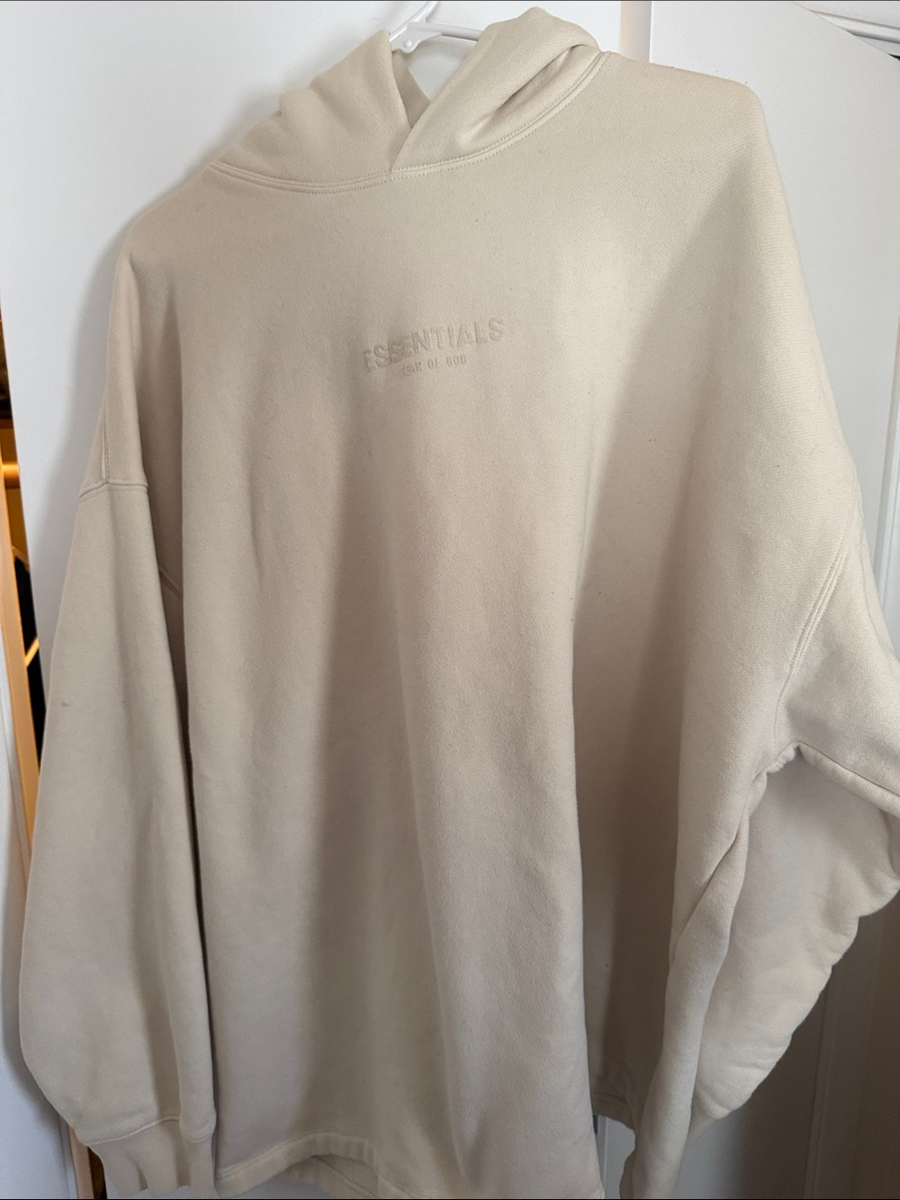 ESSENTIALS Fear of God Hoodie Sweatshirt in Cream